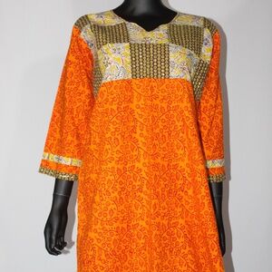 Gently Used Bright Colored Kurta, Size S